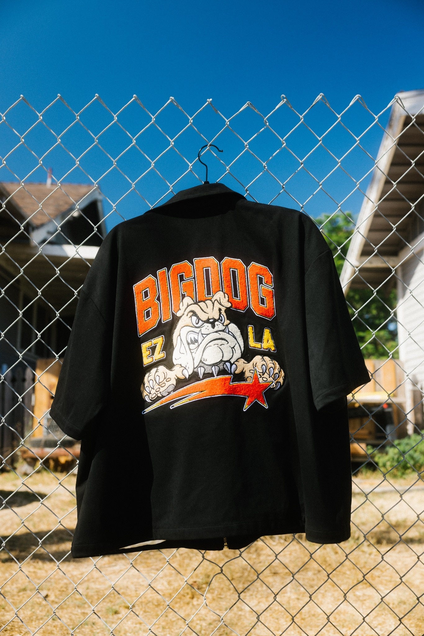 BLACK SUEDE BIG DOG WORK SHIRT