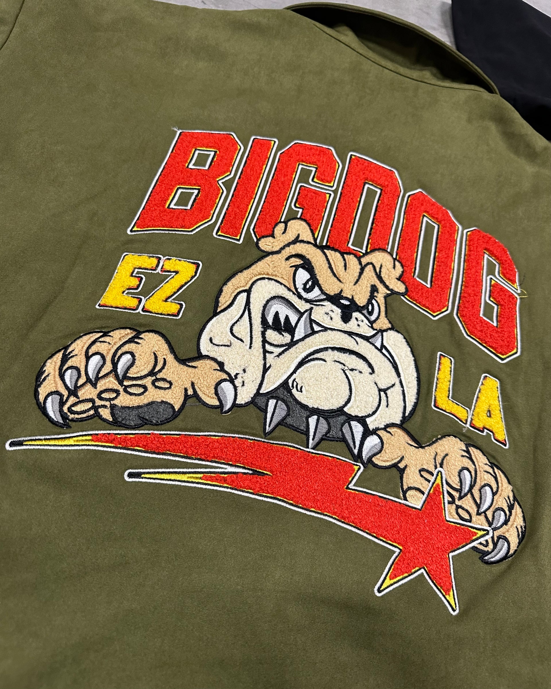 OLIVE SUEDE BIG DOG WORK SHIRT