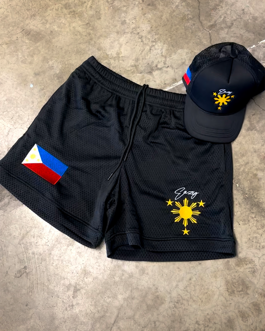 (BUNDLE) FILIPINO SUN & STARS HAT & SHORTS