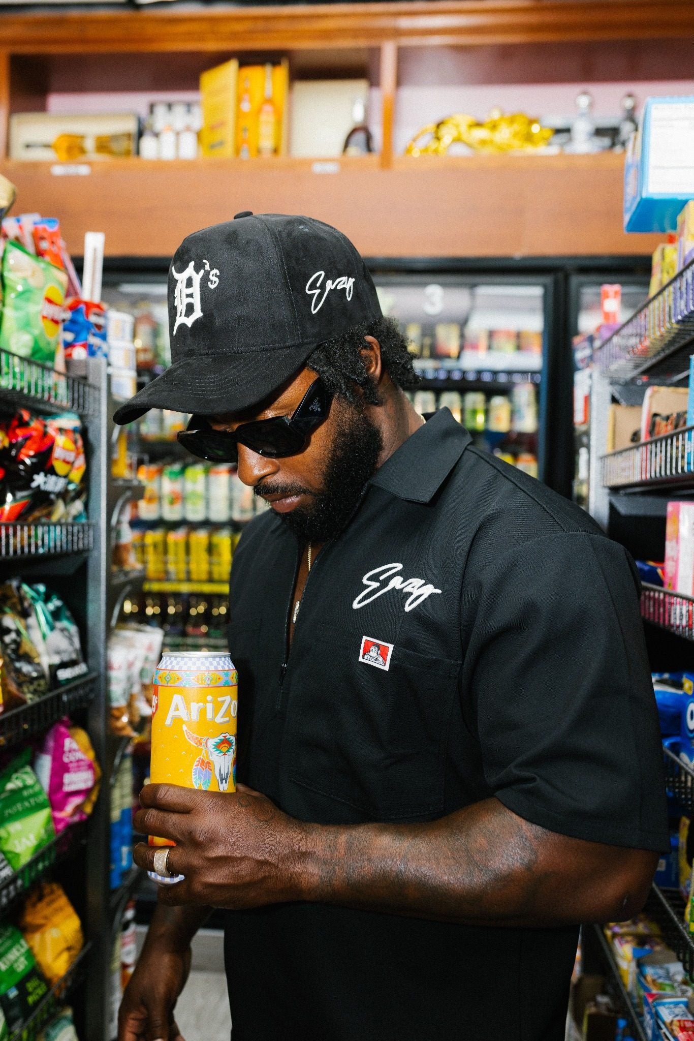 (BLACK) DOUGHBOY BEN DAVIS 1/2 ZIP