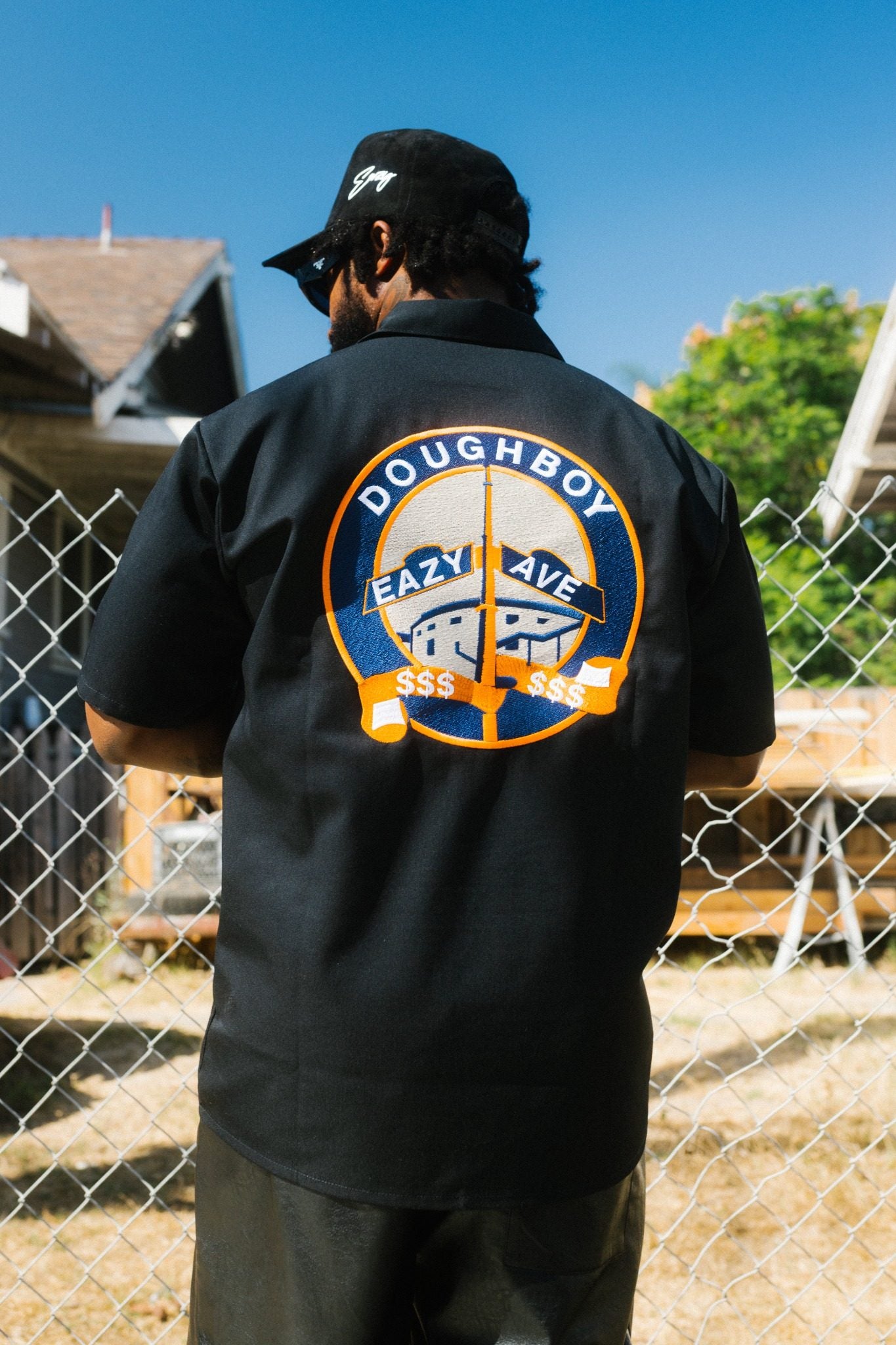 (BLACK) DOUGHBOY BEN DAVIS 1/2 ZIP
