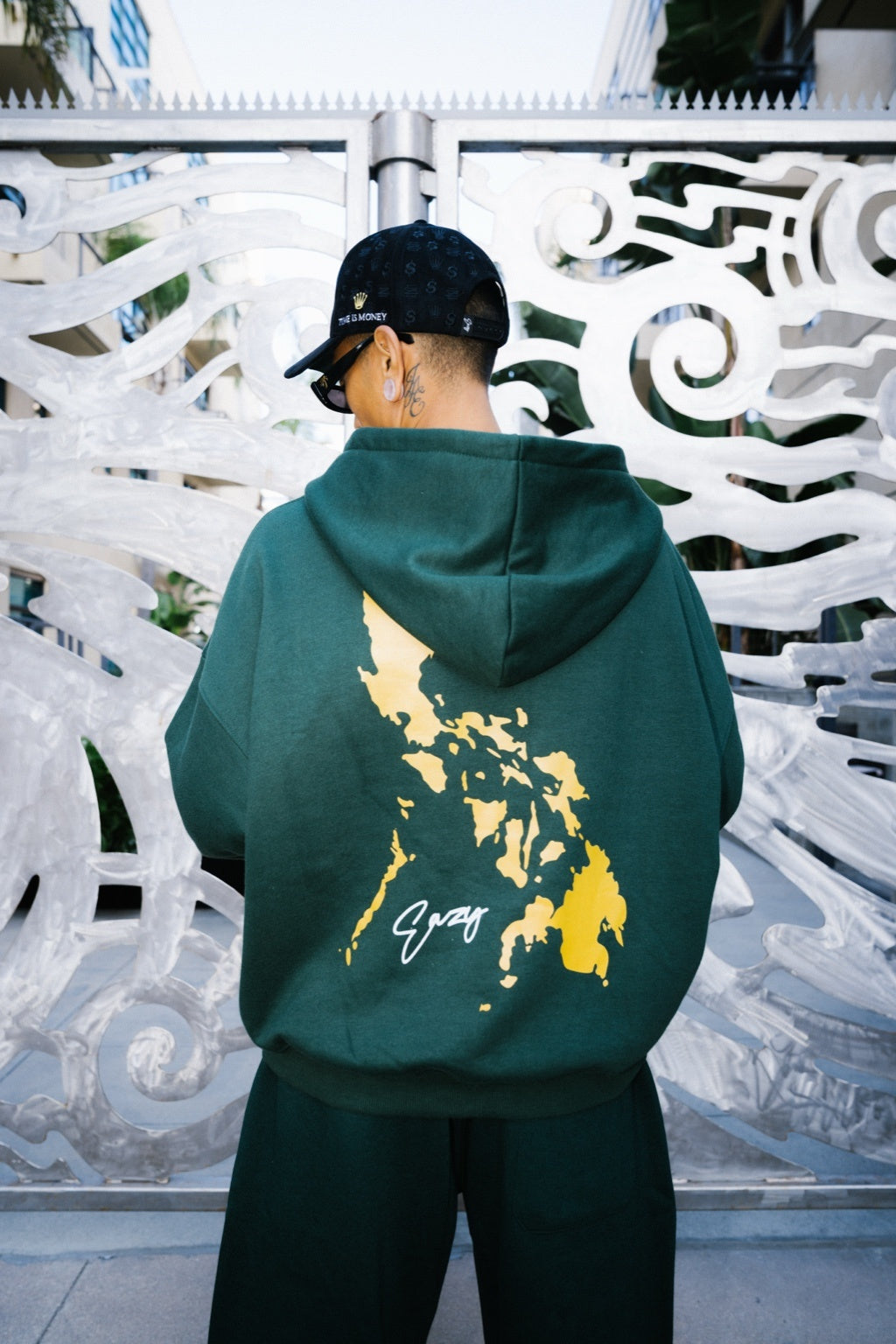GREEN FILIPINO SUN HOODIE