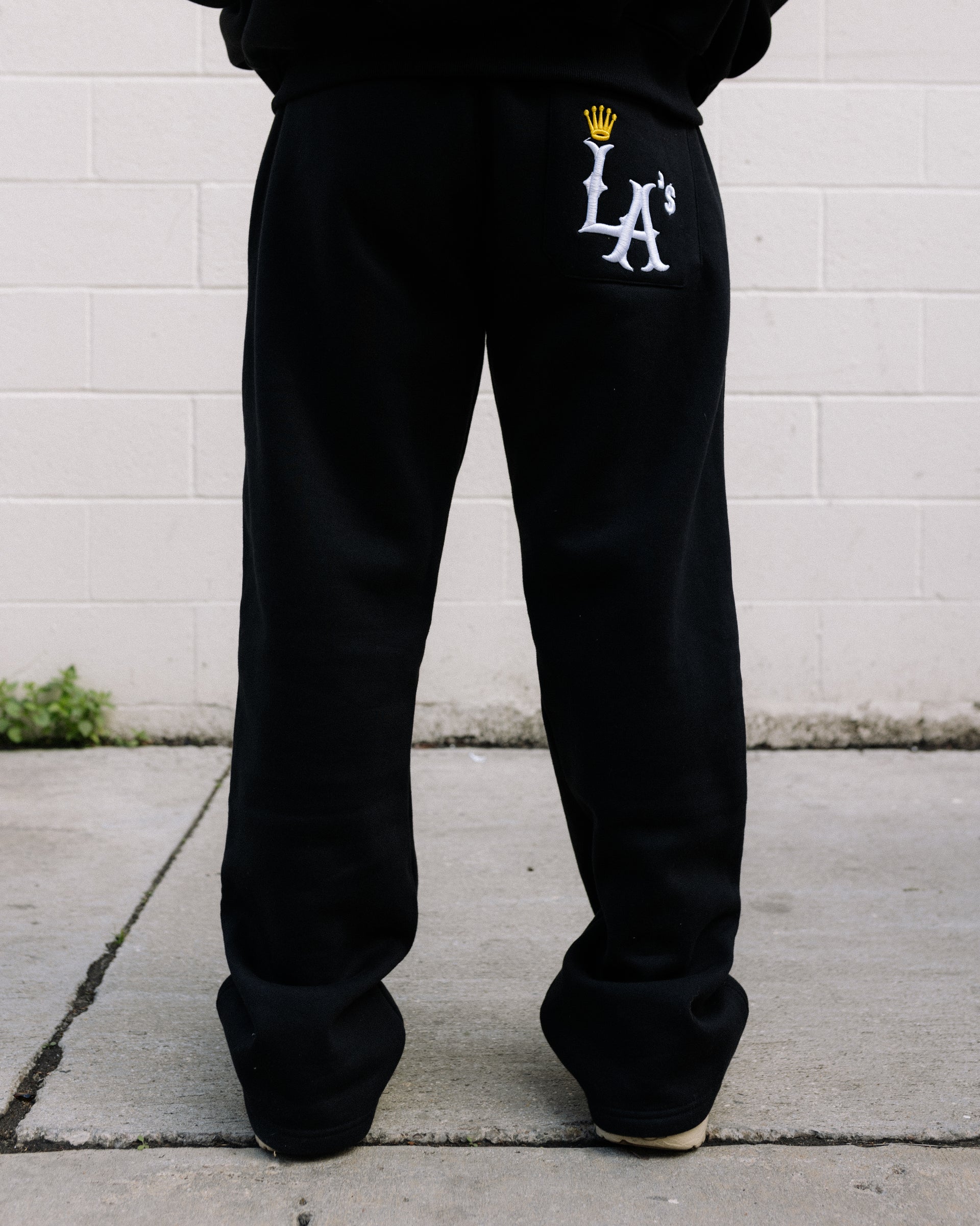 (BLACK) LA CROWN SWEATPANTS