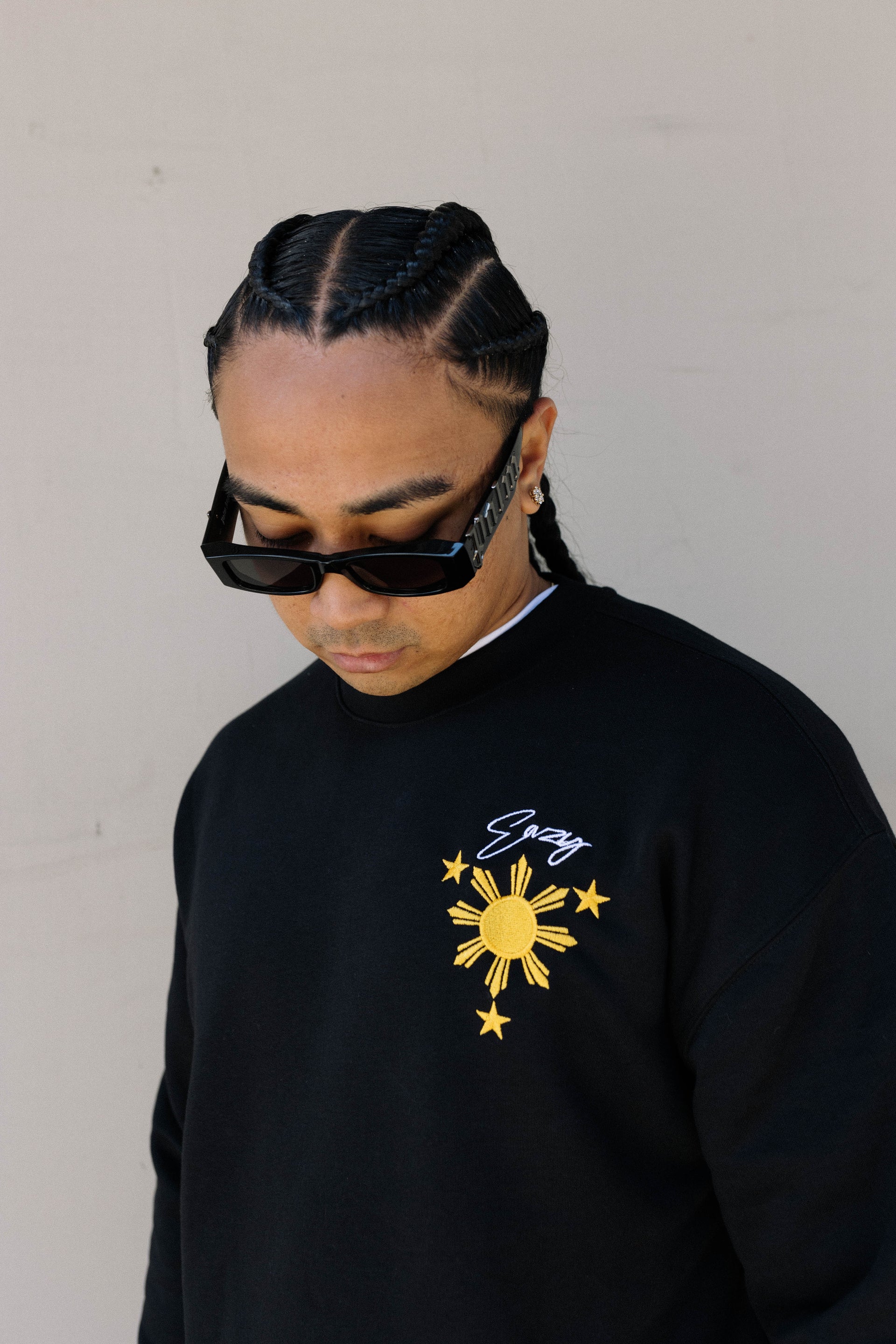 (BLACK) FILIPINO SUN & STARS CREWNECK