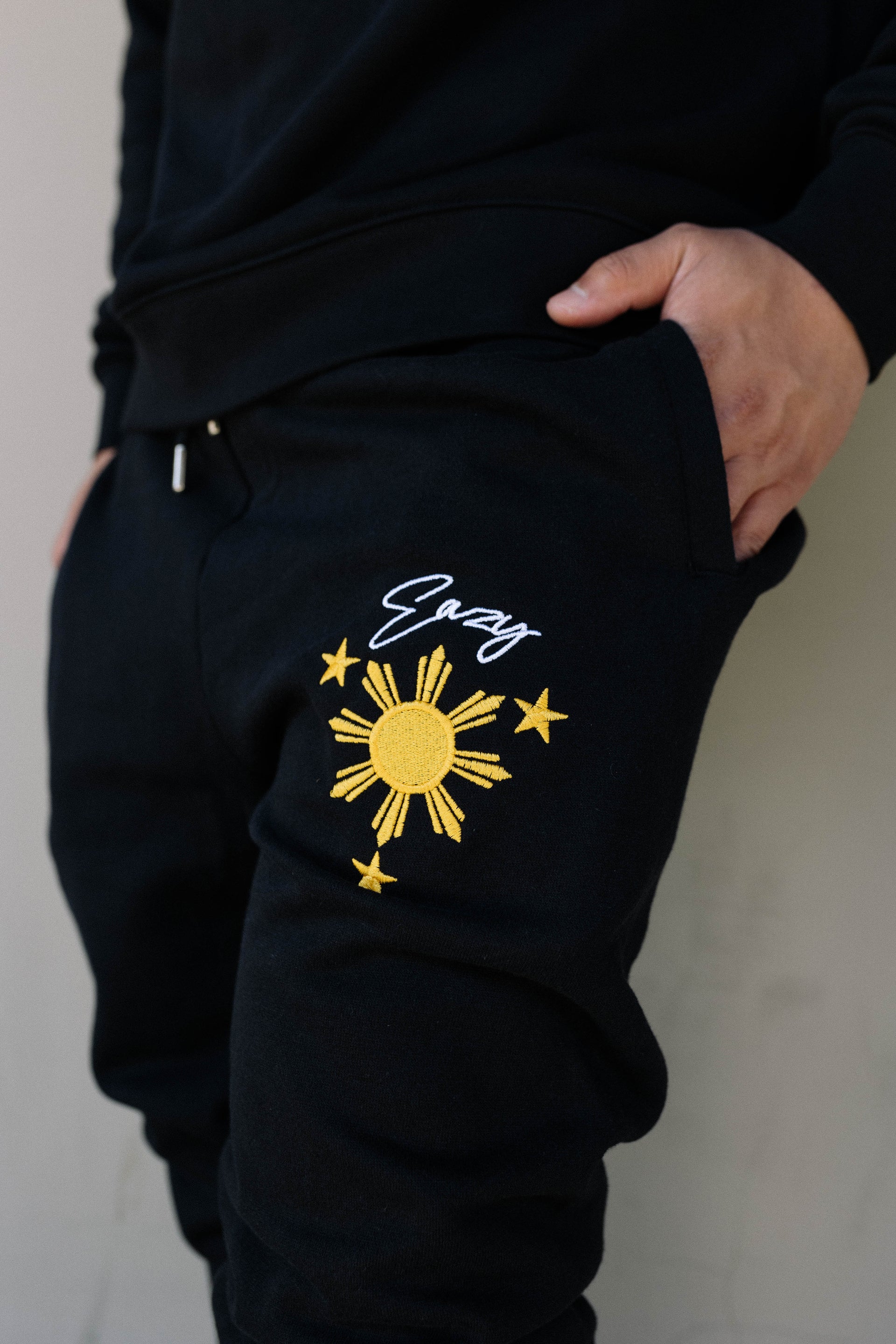 (BLACK) FILIPINO SUN & STARS SWEATS