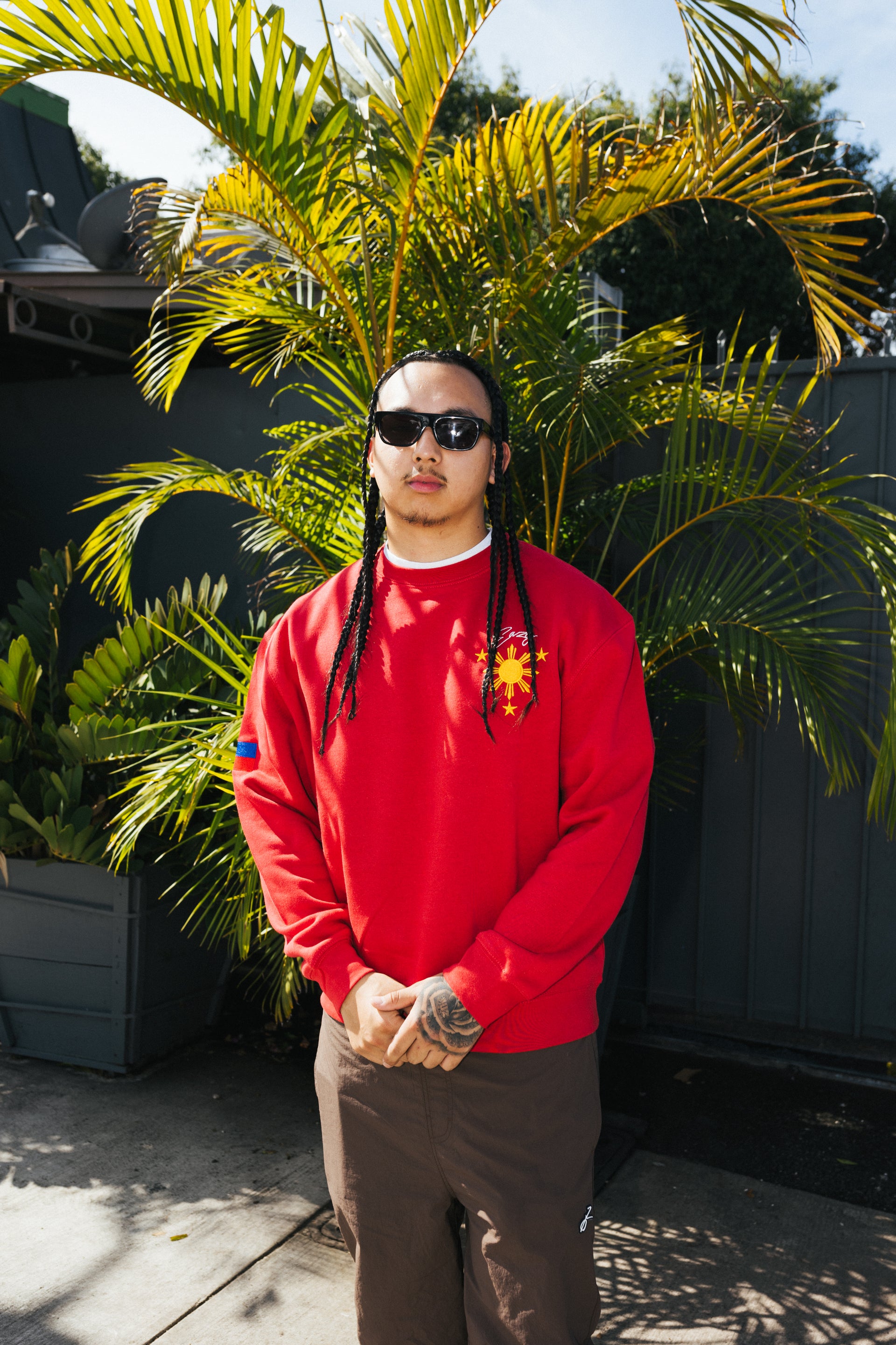 (RED) FILIPINO SUN & STARS CREWNECK