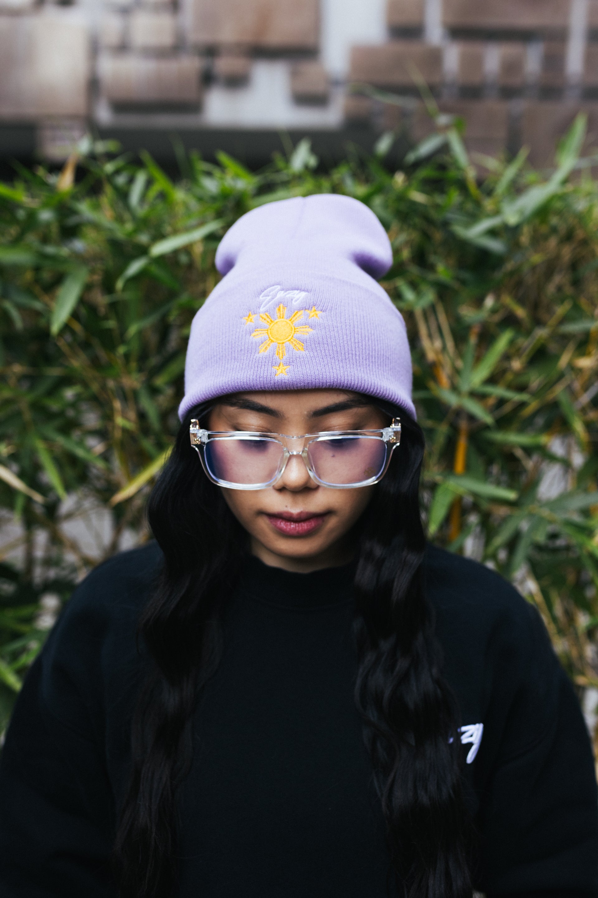 (LAVENDER) FILIPINO SUN STAR BEANIE