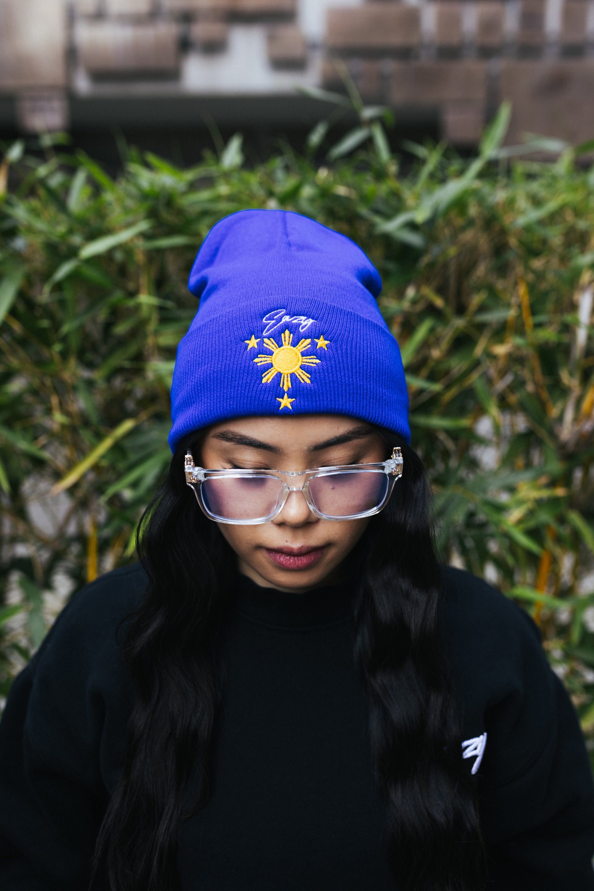 (ROYAL BLUE) FILIPINO SUN STAR BEANIE