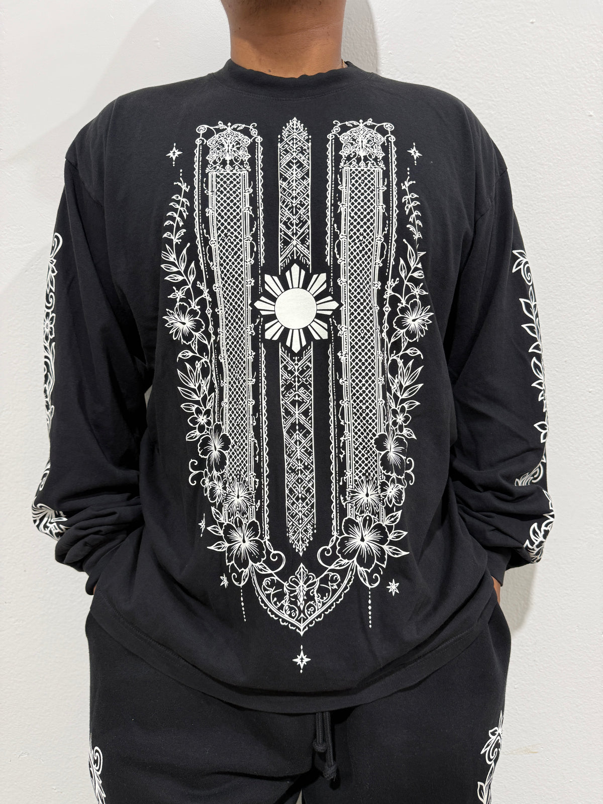 BLACK BARONG TRIBAL L/S
