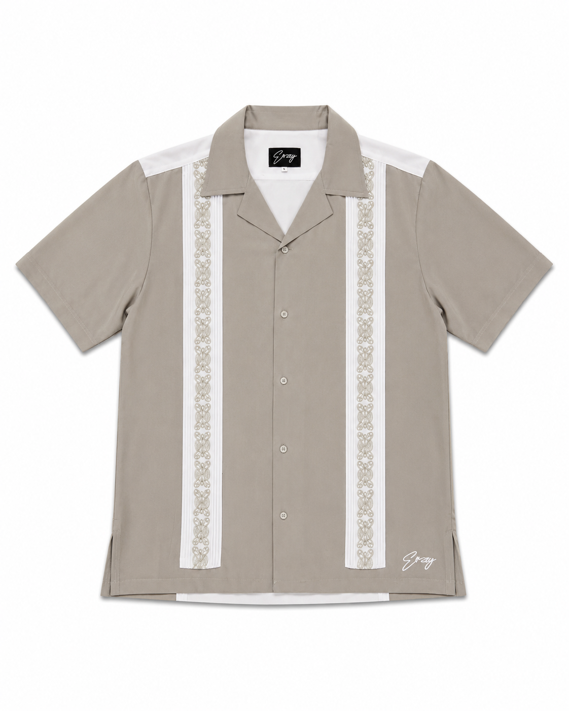 BARONG SHIRT LIGHT GREY