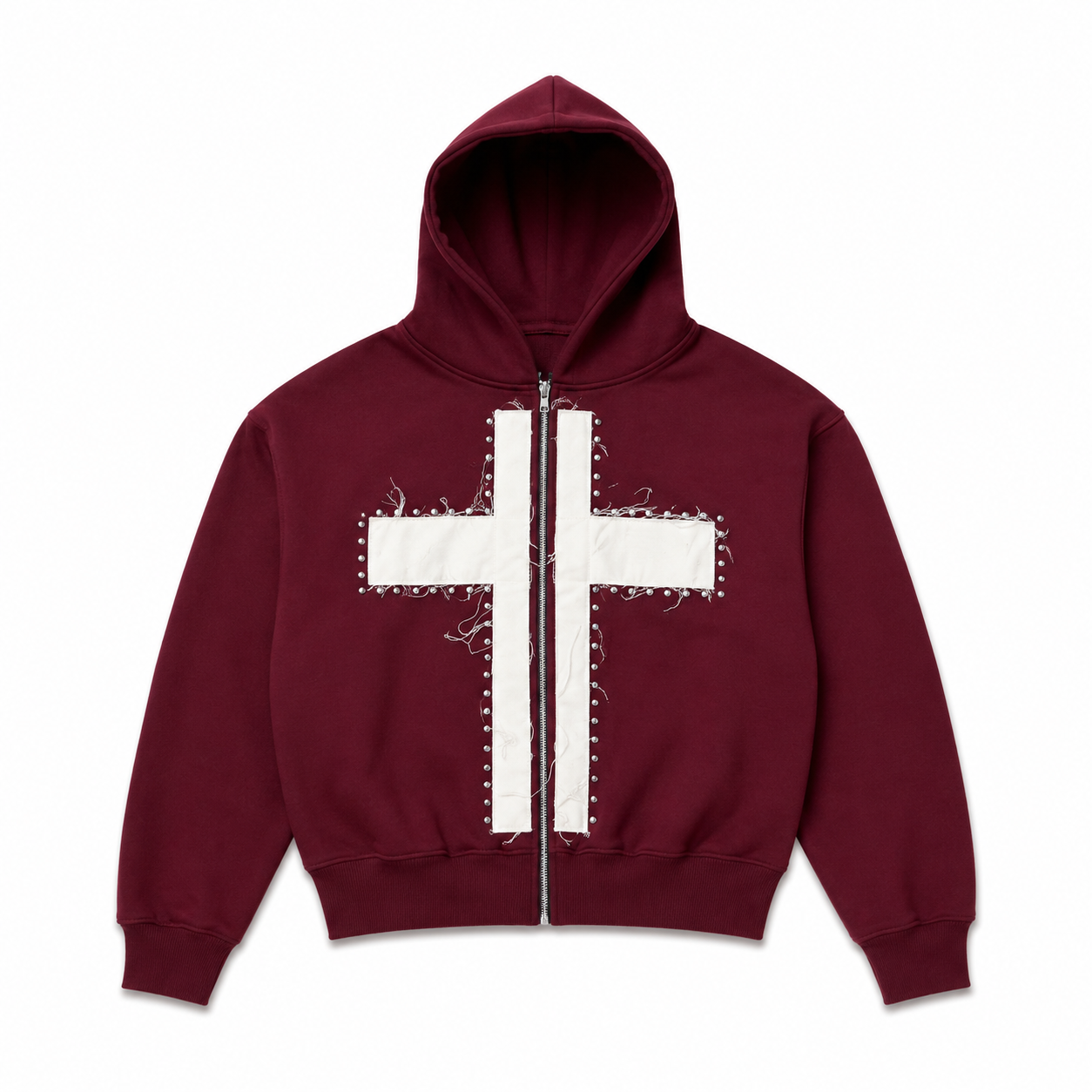 CROSS FAITH HOODIE WINE