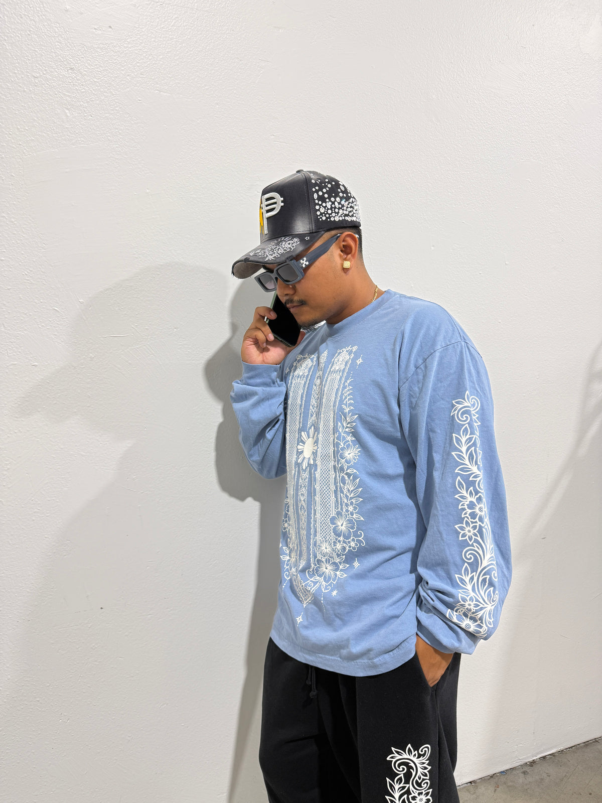 BABY BLUE BARONG TRIBAL L/S