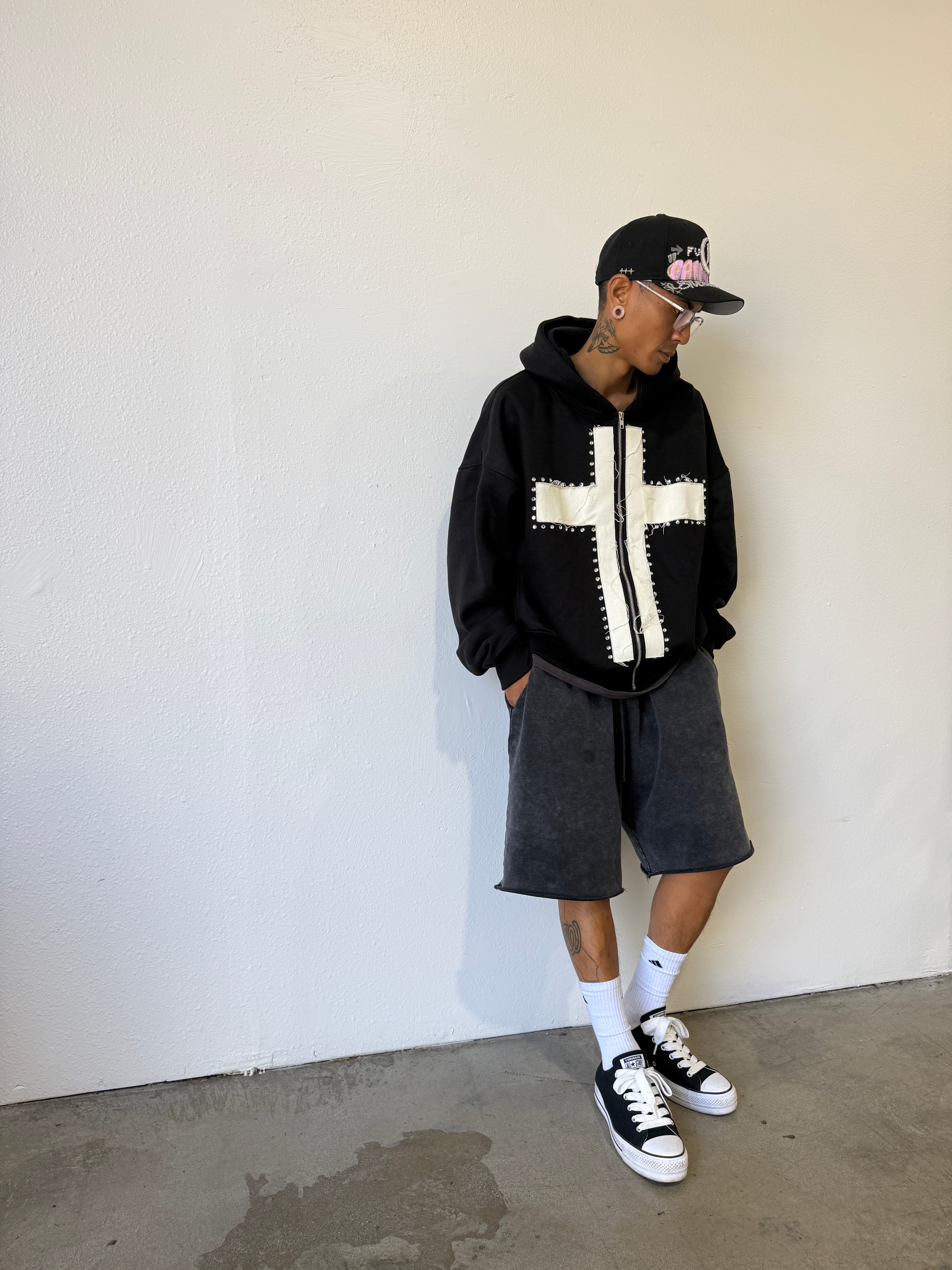 CROSSFAITH フーディ X-LARGE ブラック CROSS FAITH HOODIE BLACK
