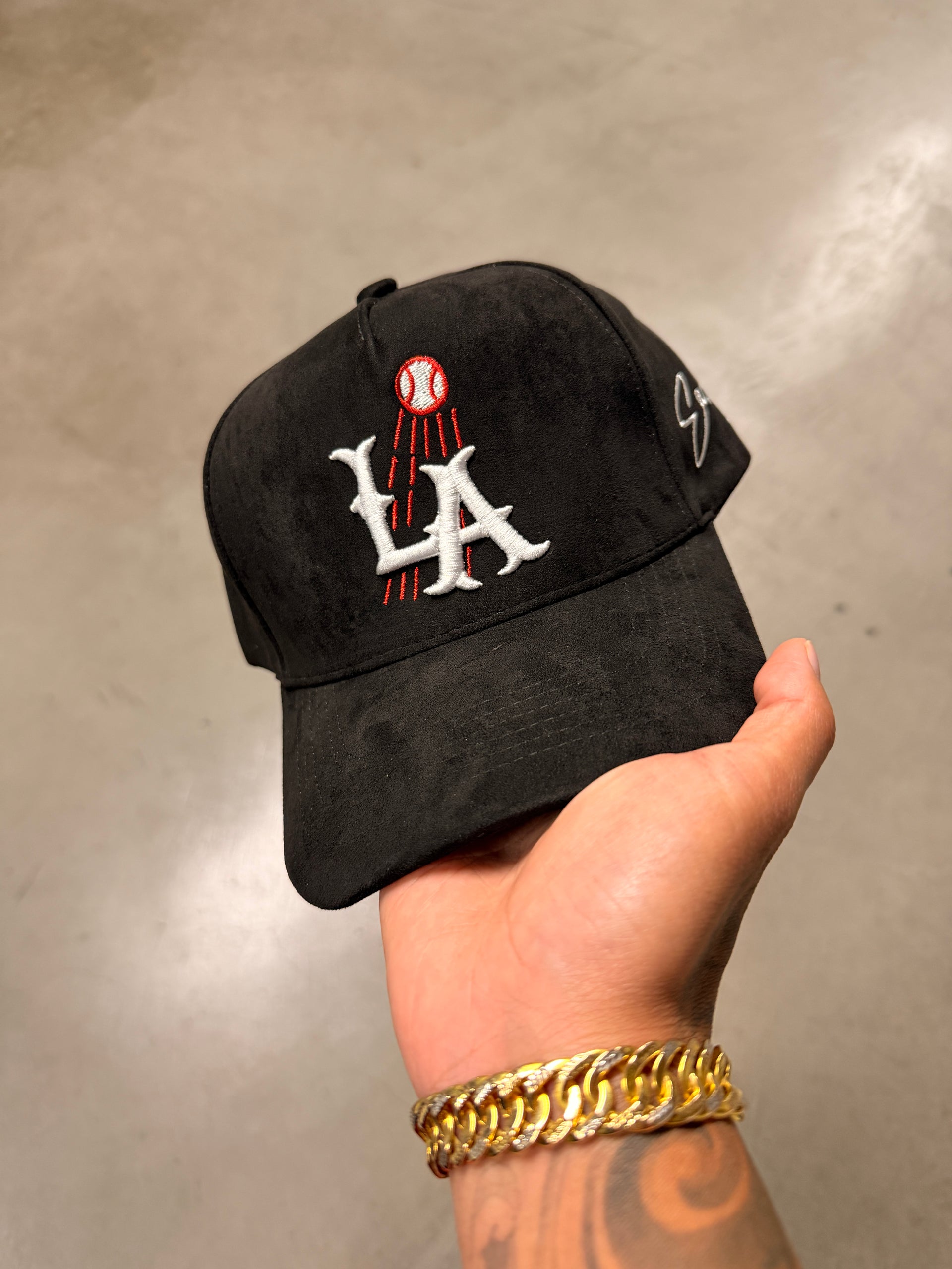 LA OG SUEDE SNAP BLACK