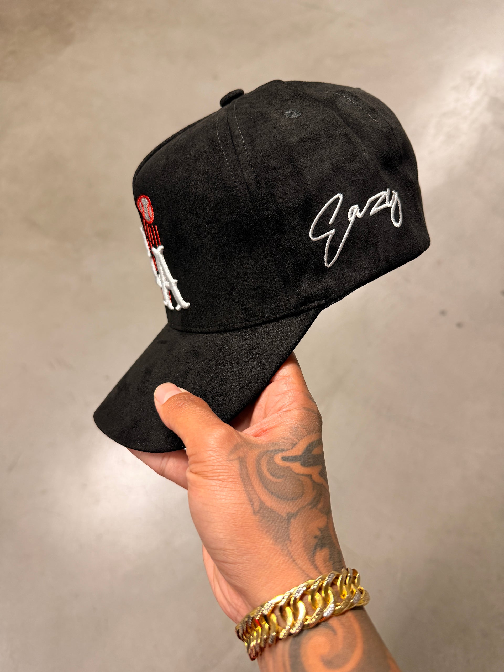 LA OG SUEDE SNAP BLACK