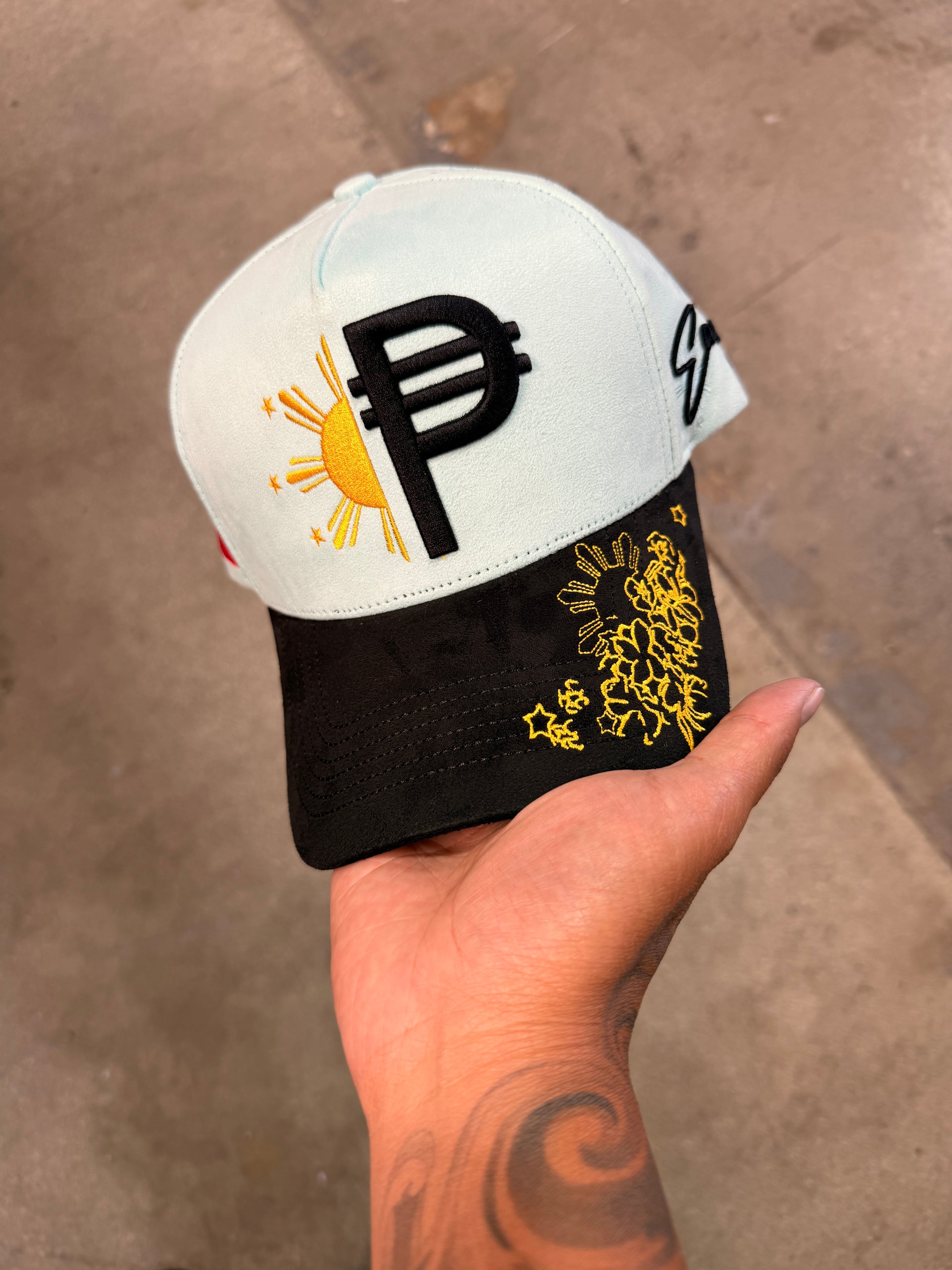 SEAFOAM SUEDE PESO HAT