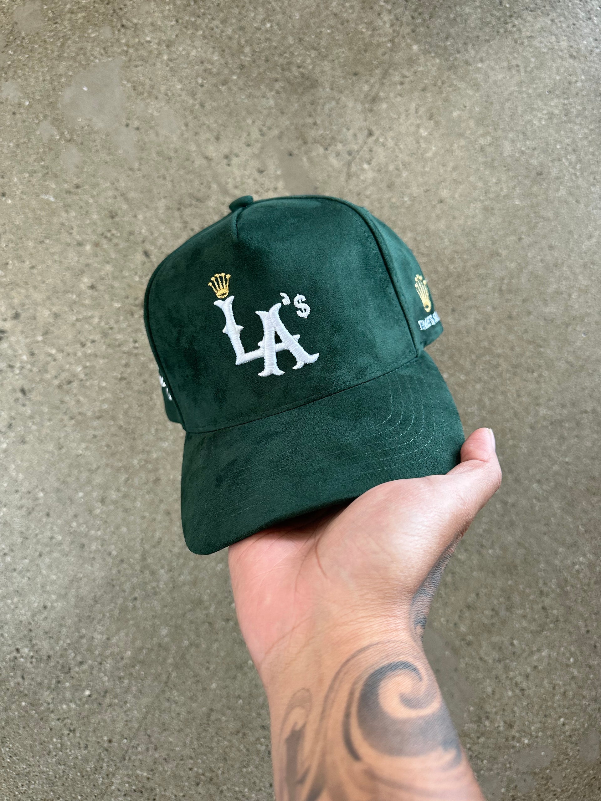 GREEN SUEDE LA $ TIME IS MONEY SNAP (PRE-ORDER)