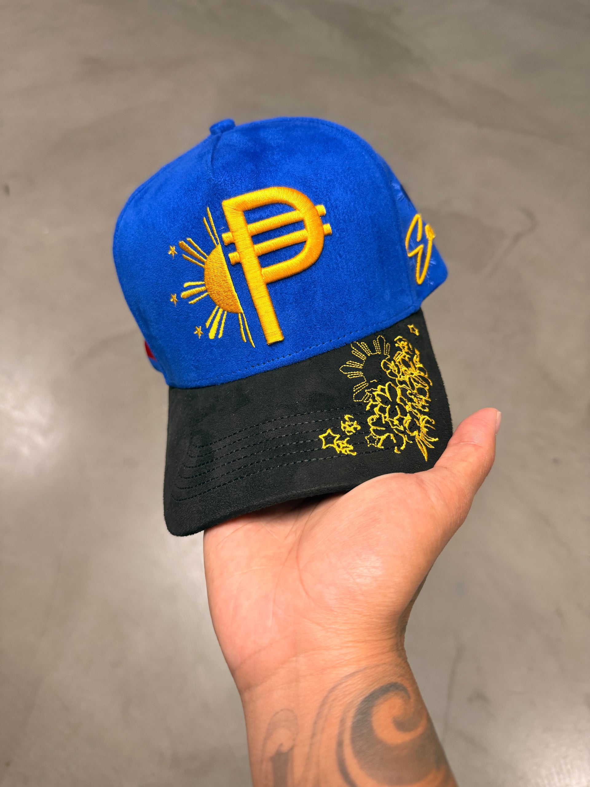 BLUE SUEDE FILIPINO PESO SNAP