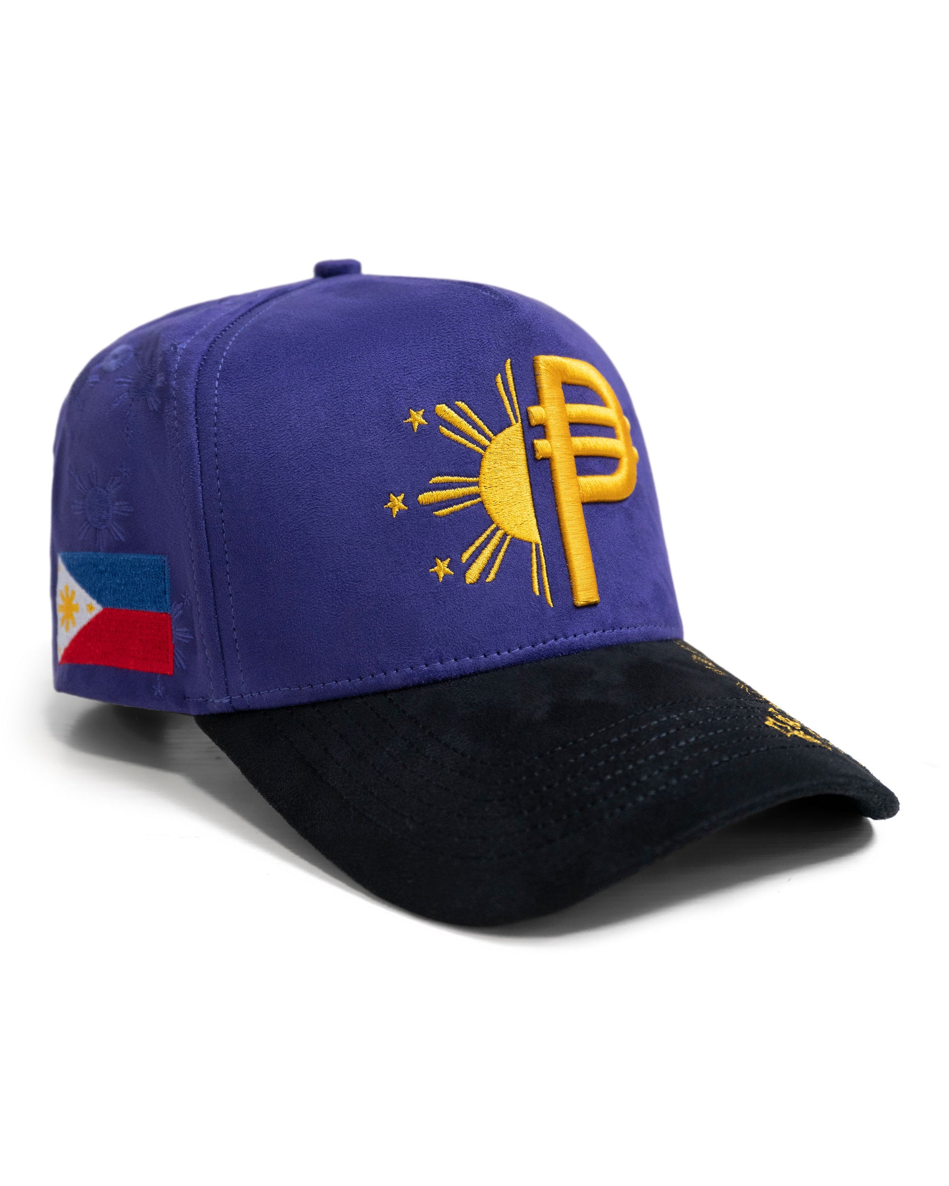 PURPLE SUEDE FILIPINO PESO SNAP