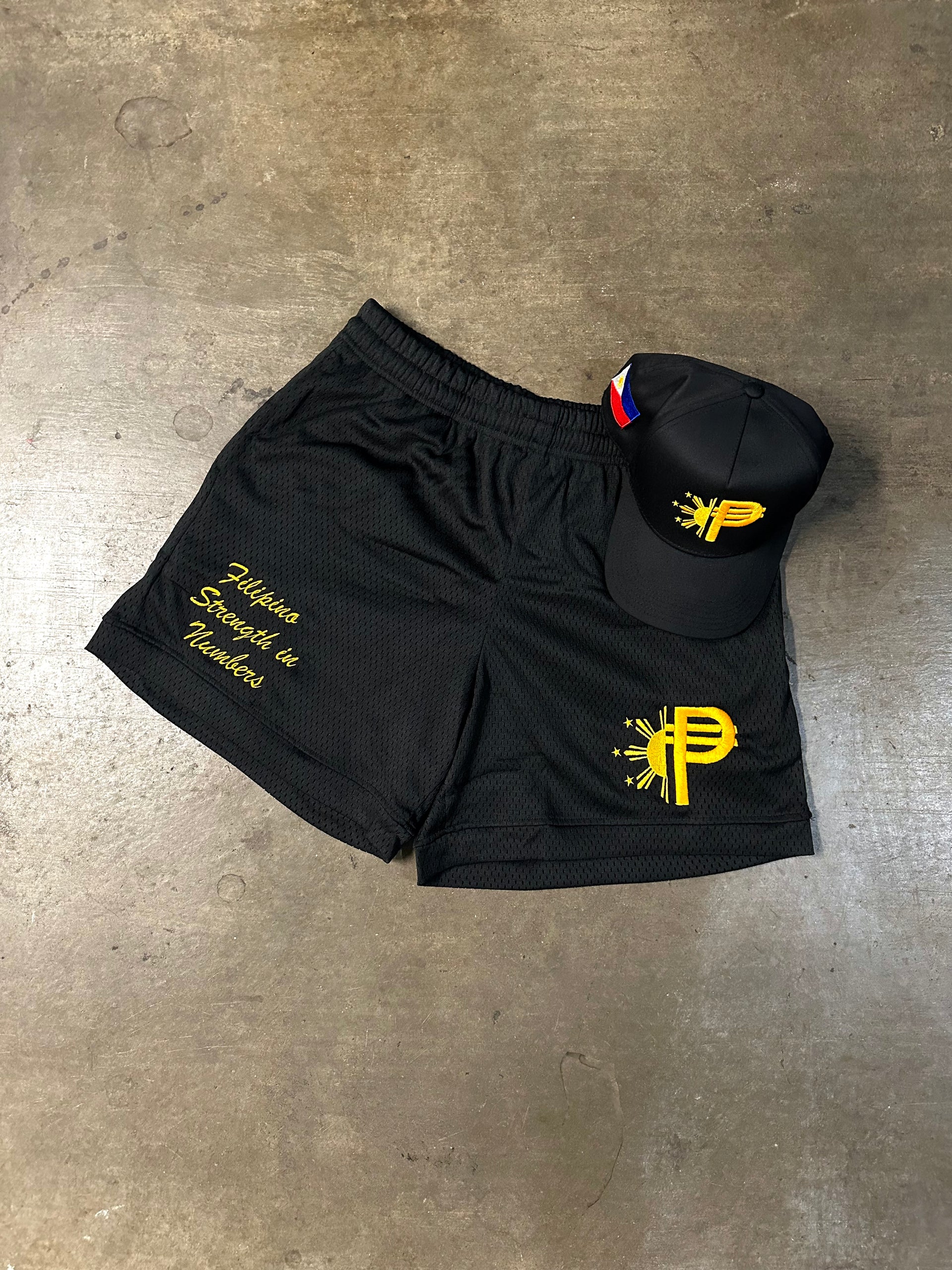 (BUNDLE) FILIPINO PESOS HAT & SHORTS
