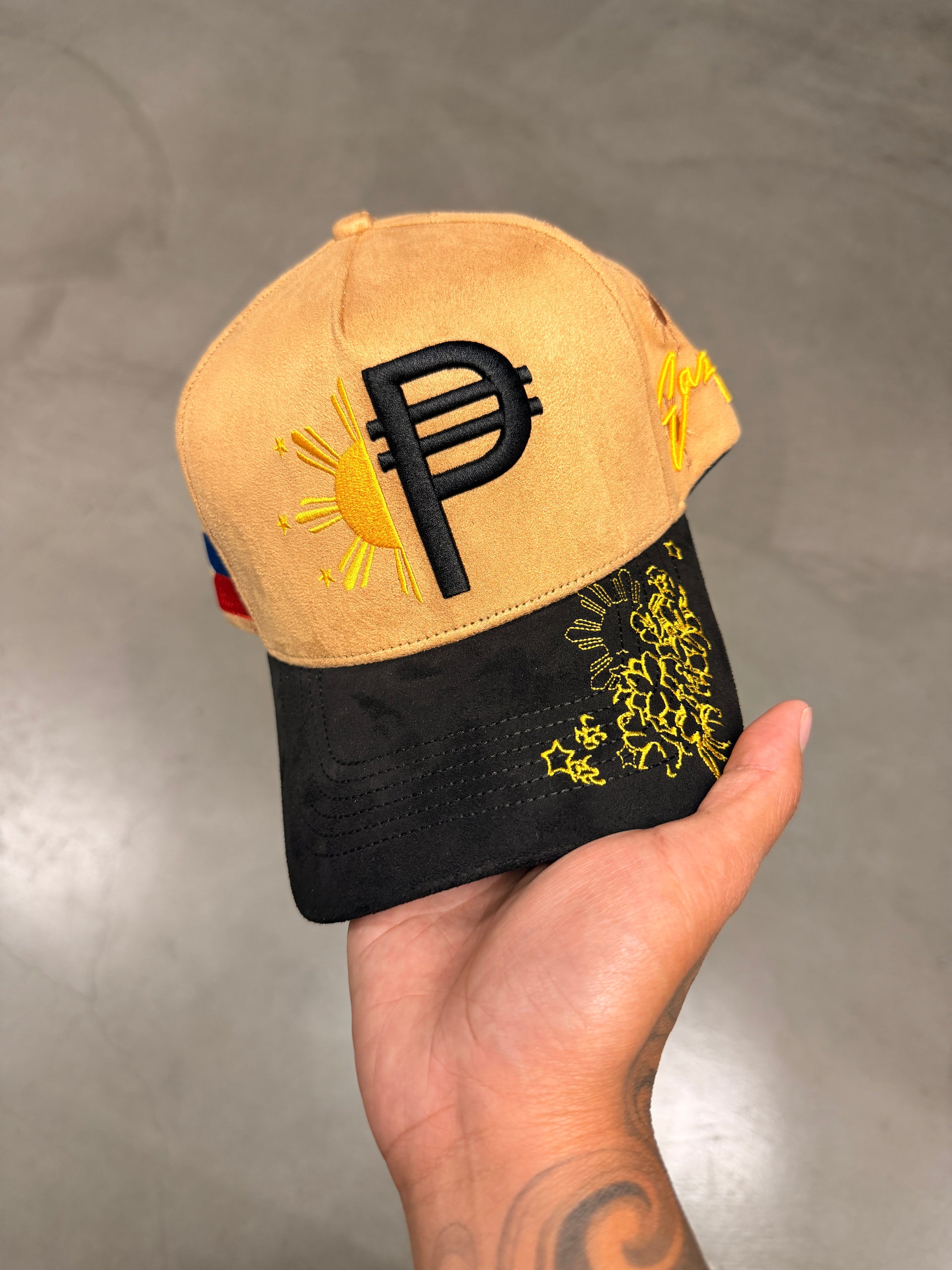 TAN SUEDE FILIPINO PESO SNAP
