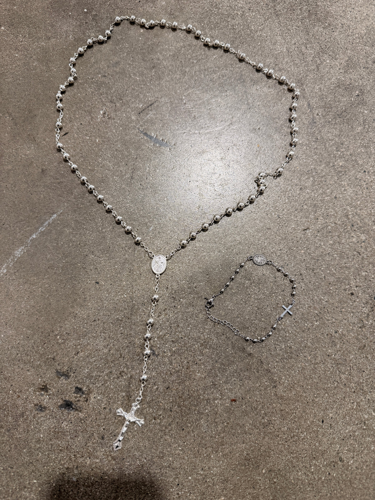 SILVER ROSARY BUNDLE (2PACK)