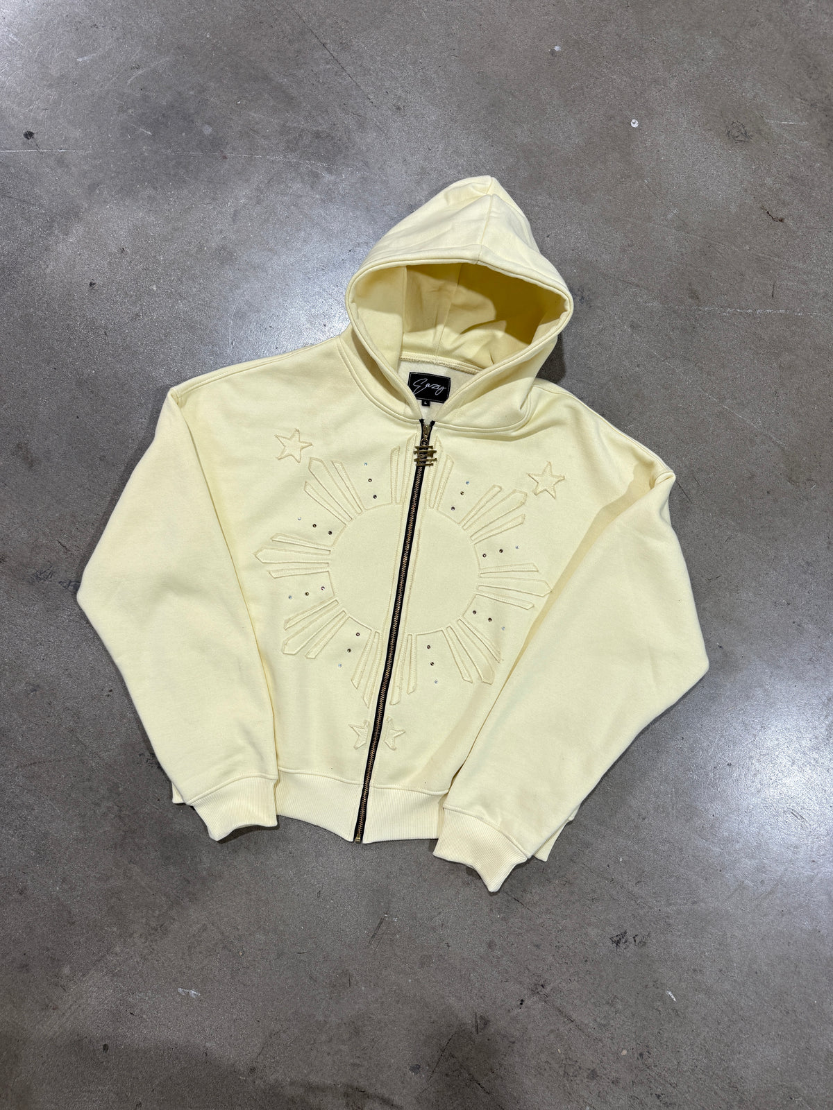 CREAM SUN HOODIE