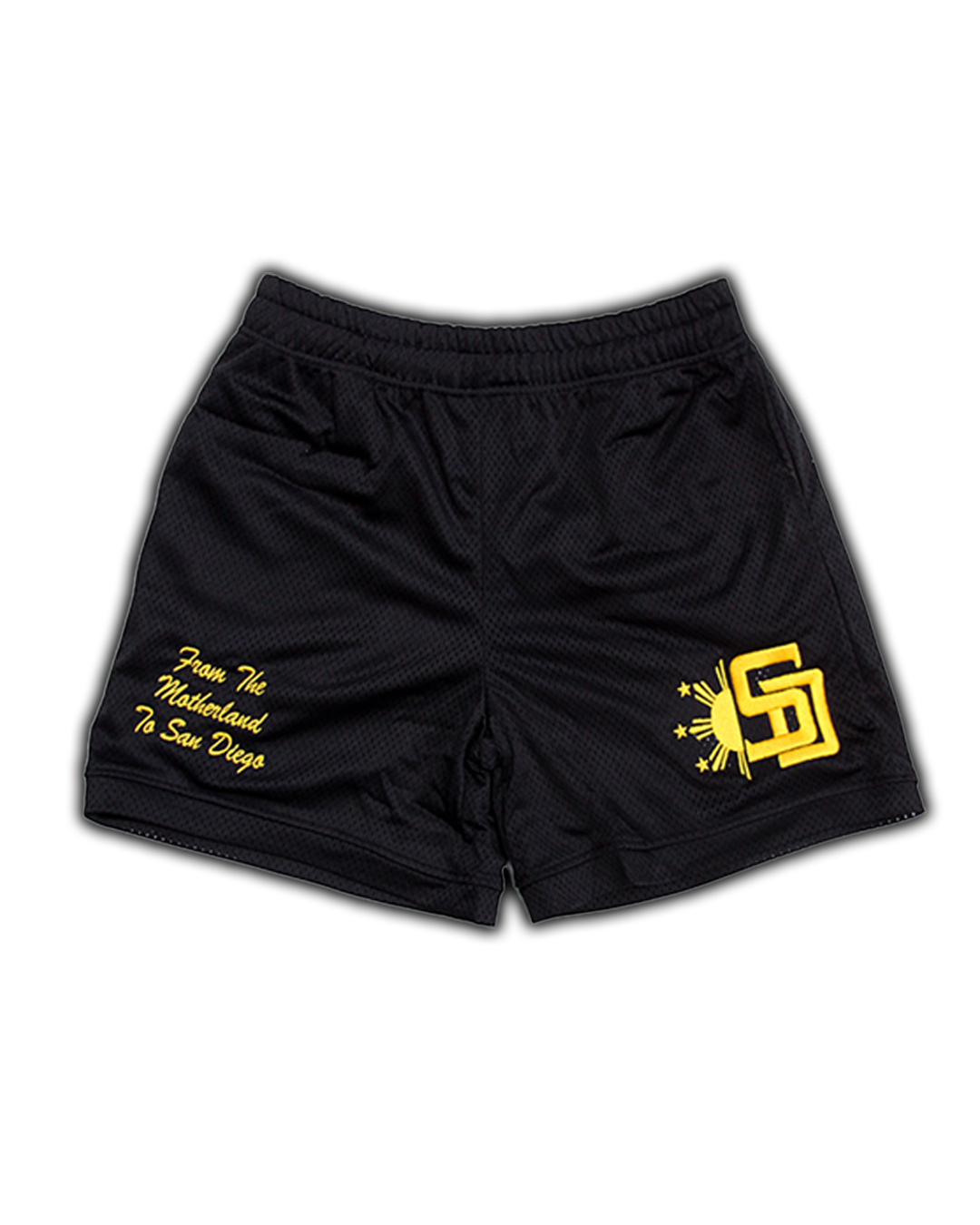 (BLACK) SD FILIPINO MESH SHORTS