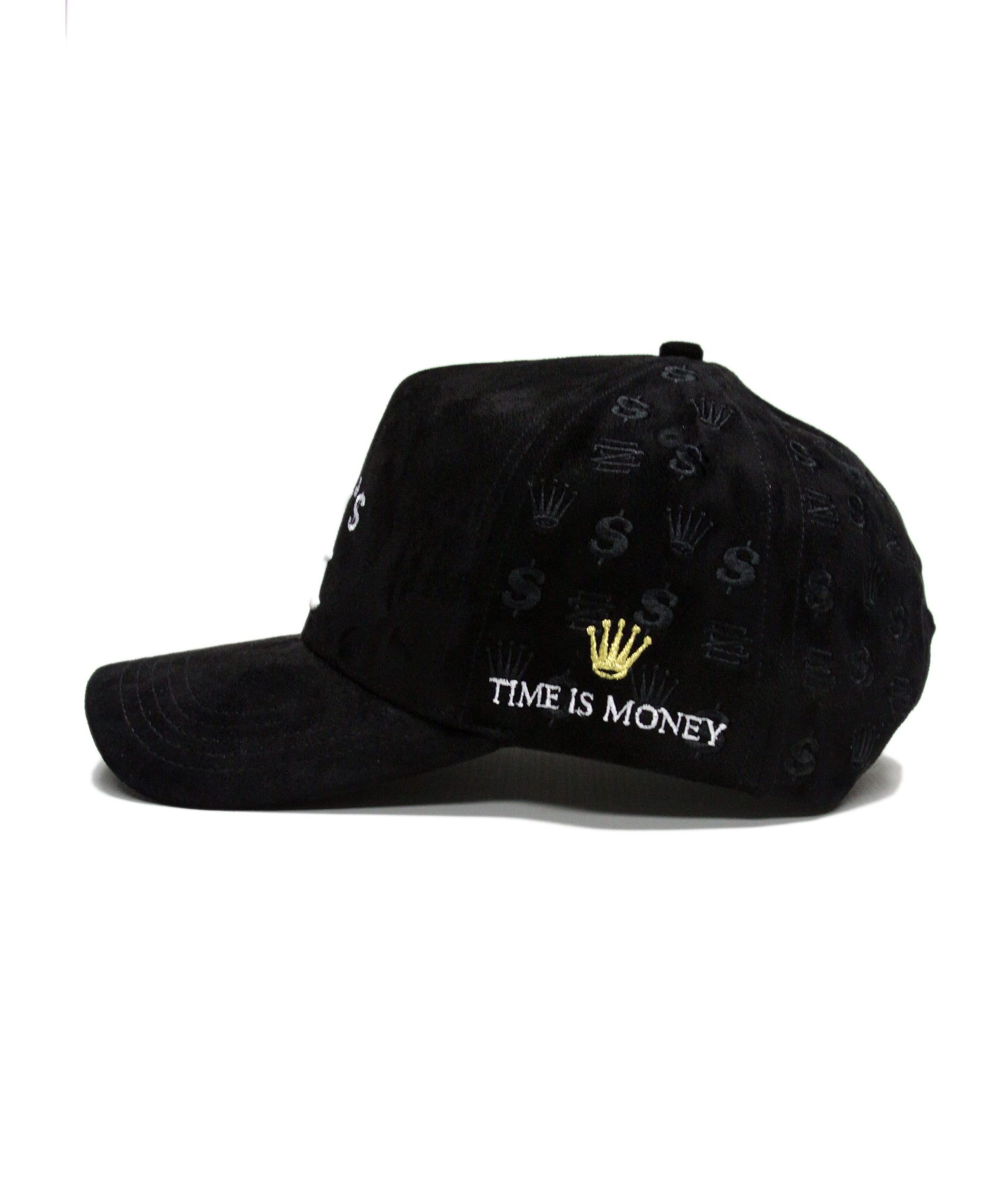 (BLACK) SUEDE LA $ TIME IS MONEY SNAP V2