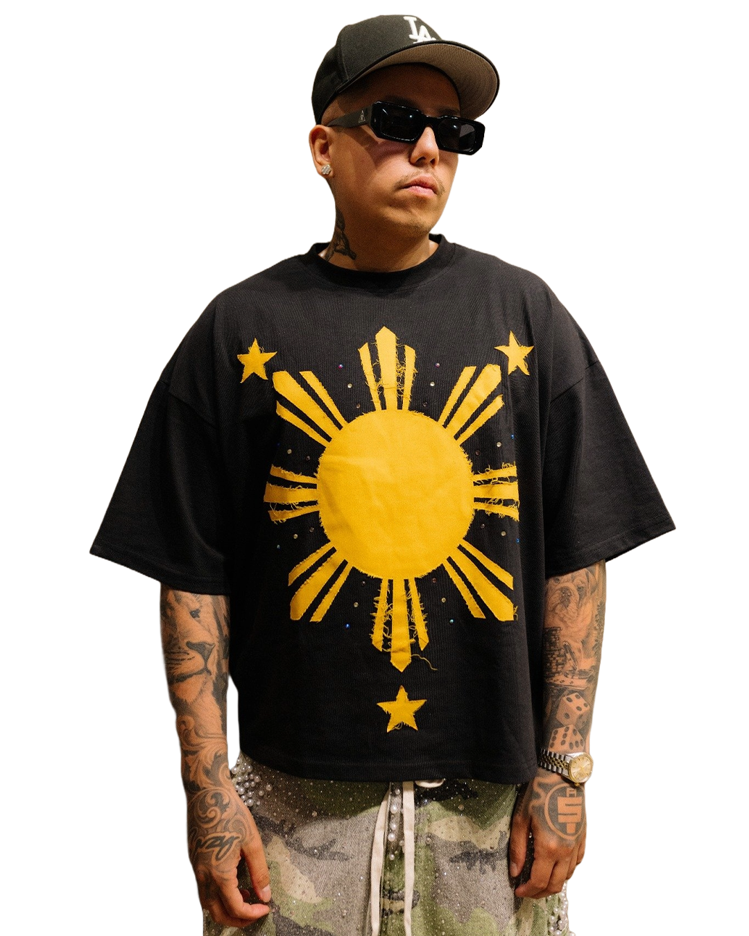 BLACK FILIPINO SUN TEE