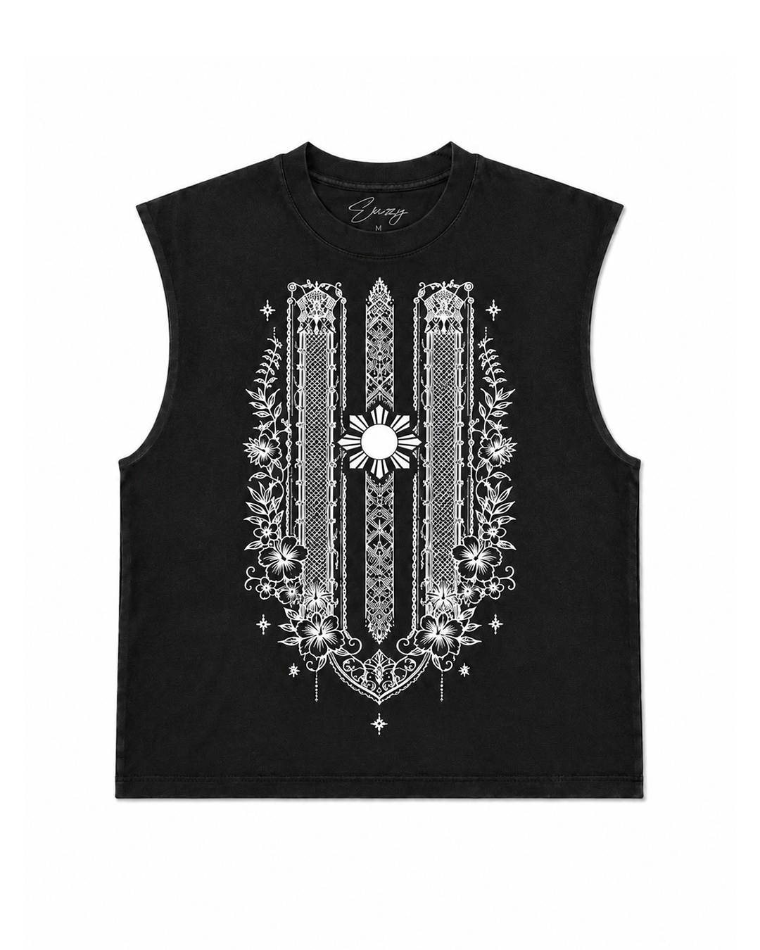 BLACK BARONG CUT OFF TEE