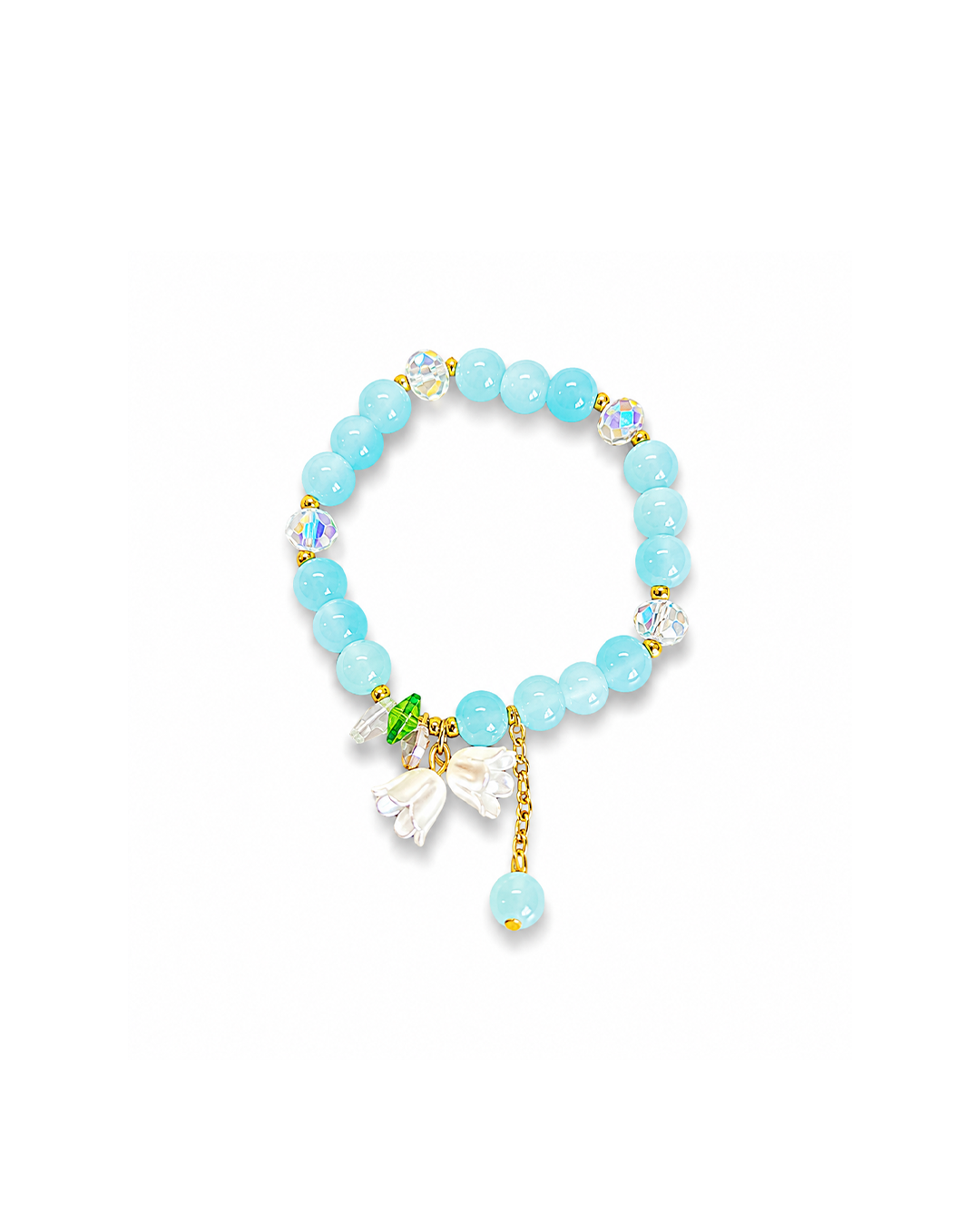 LUCKY FILIPINO SAMPAGUITA BRACELET (BLUE)