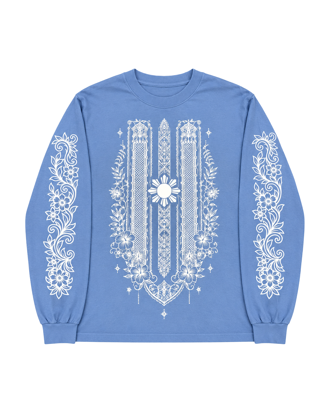BABY BLUE BARONG TRIBAL L/S