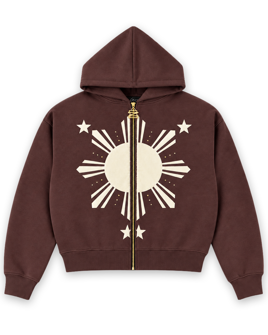BROWN SUN HOODIE