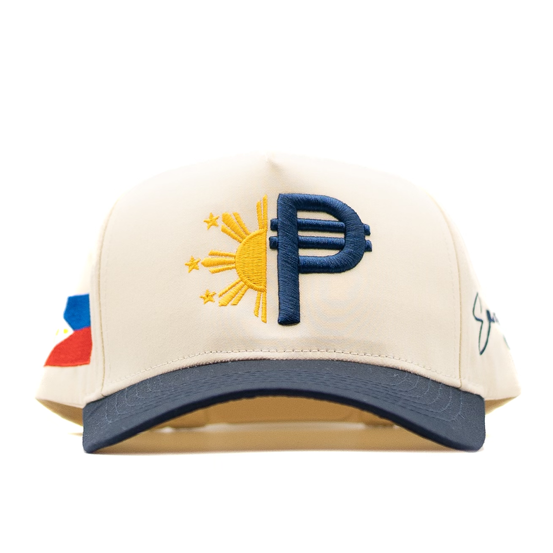 (CREAM/NAVY) FILIPINO PESO SNAP