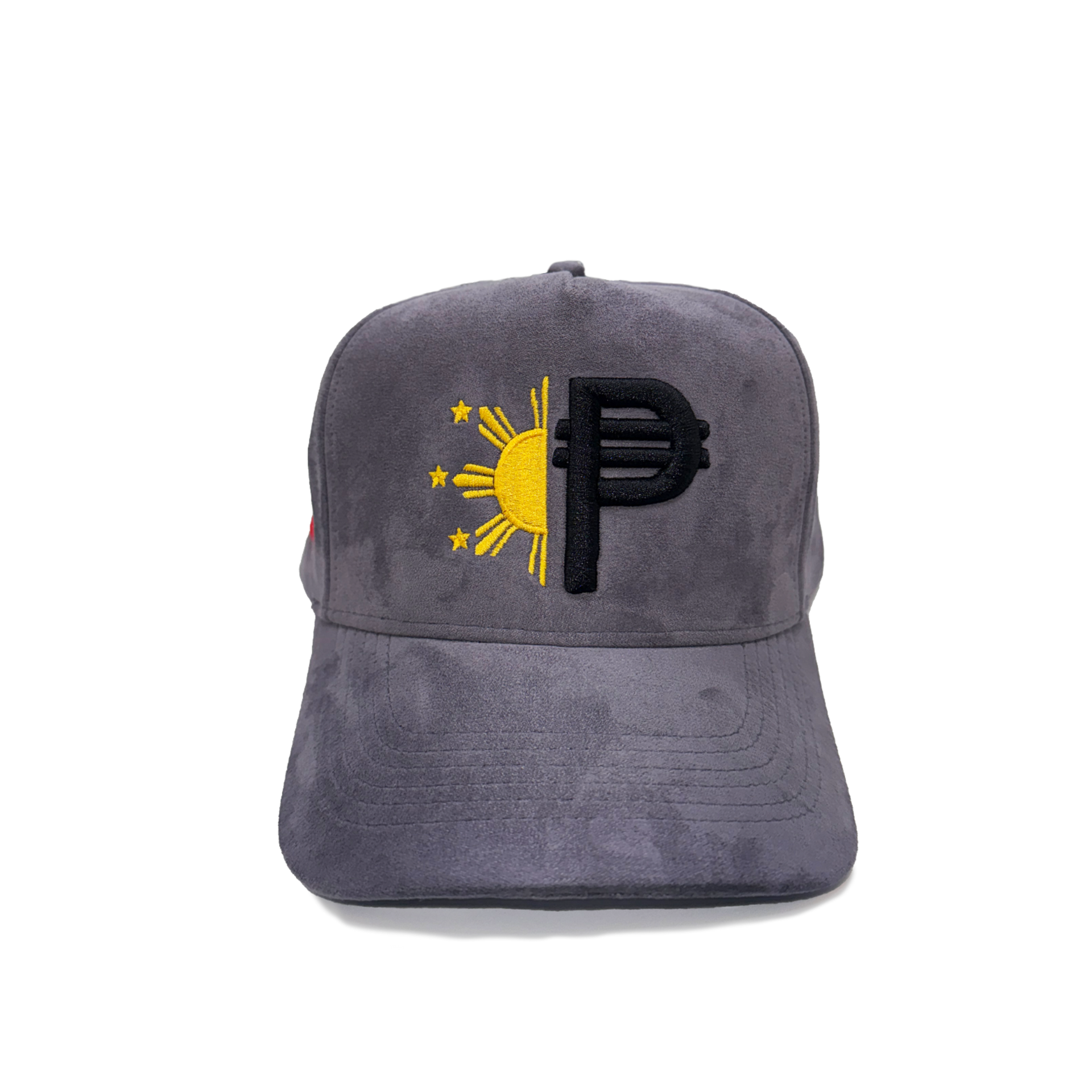 GREY SUEDE FILIPINO PESO SNAP