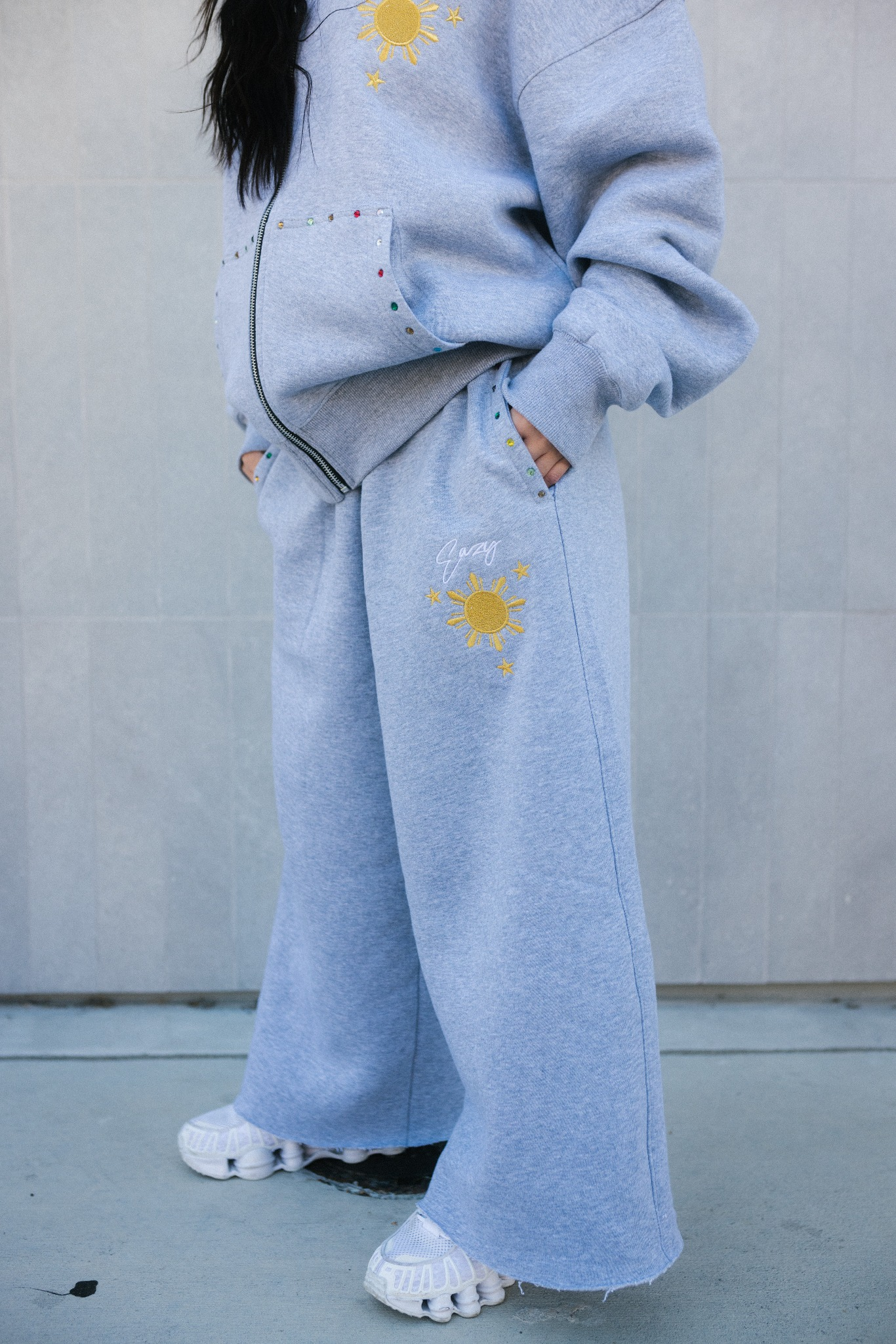 GREY FILIPINO SUN & STARS SWEATS 2.0