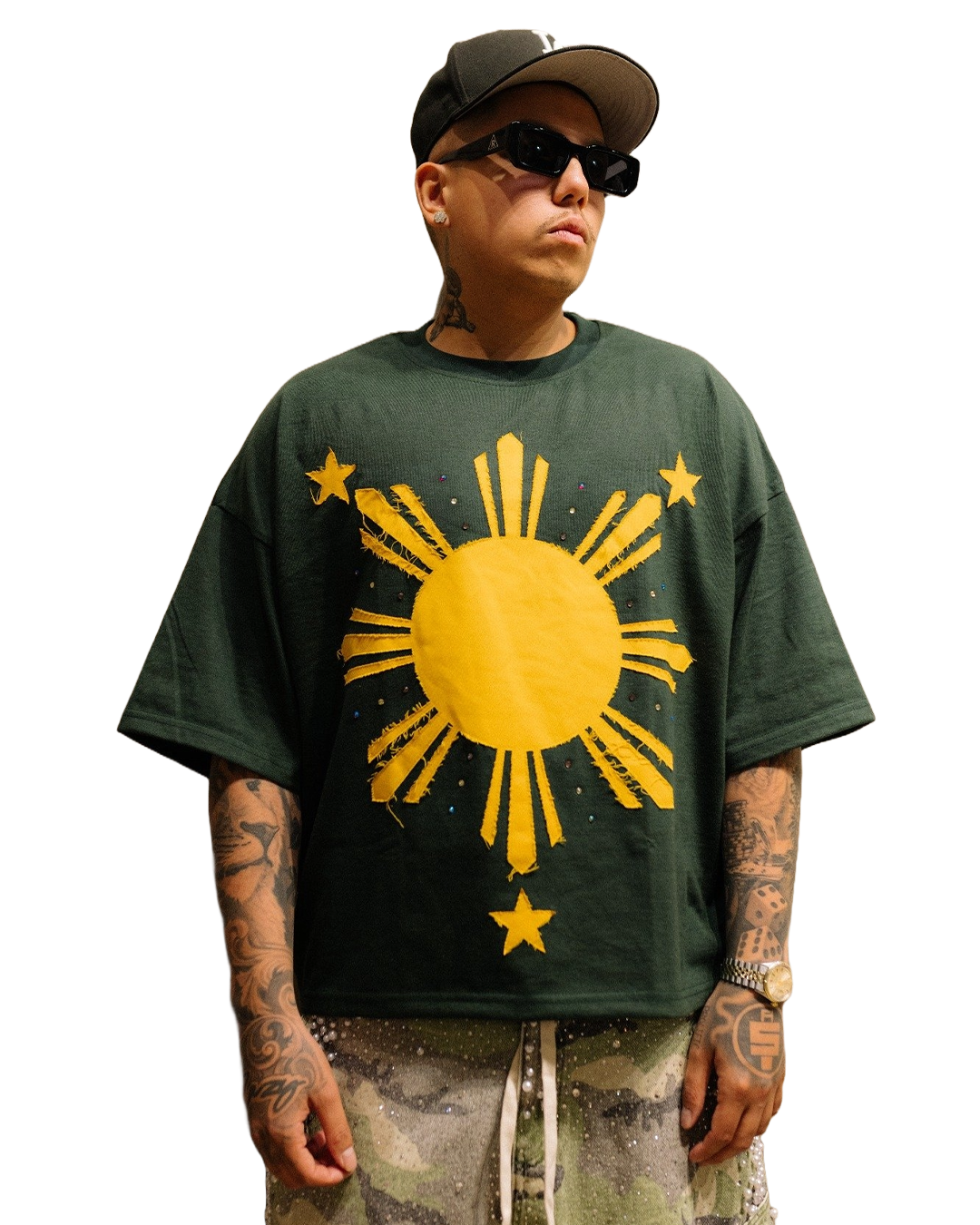 GREEN FILIPINO SUN TEE