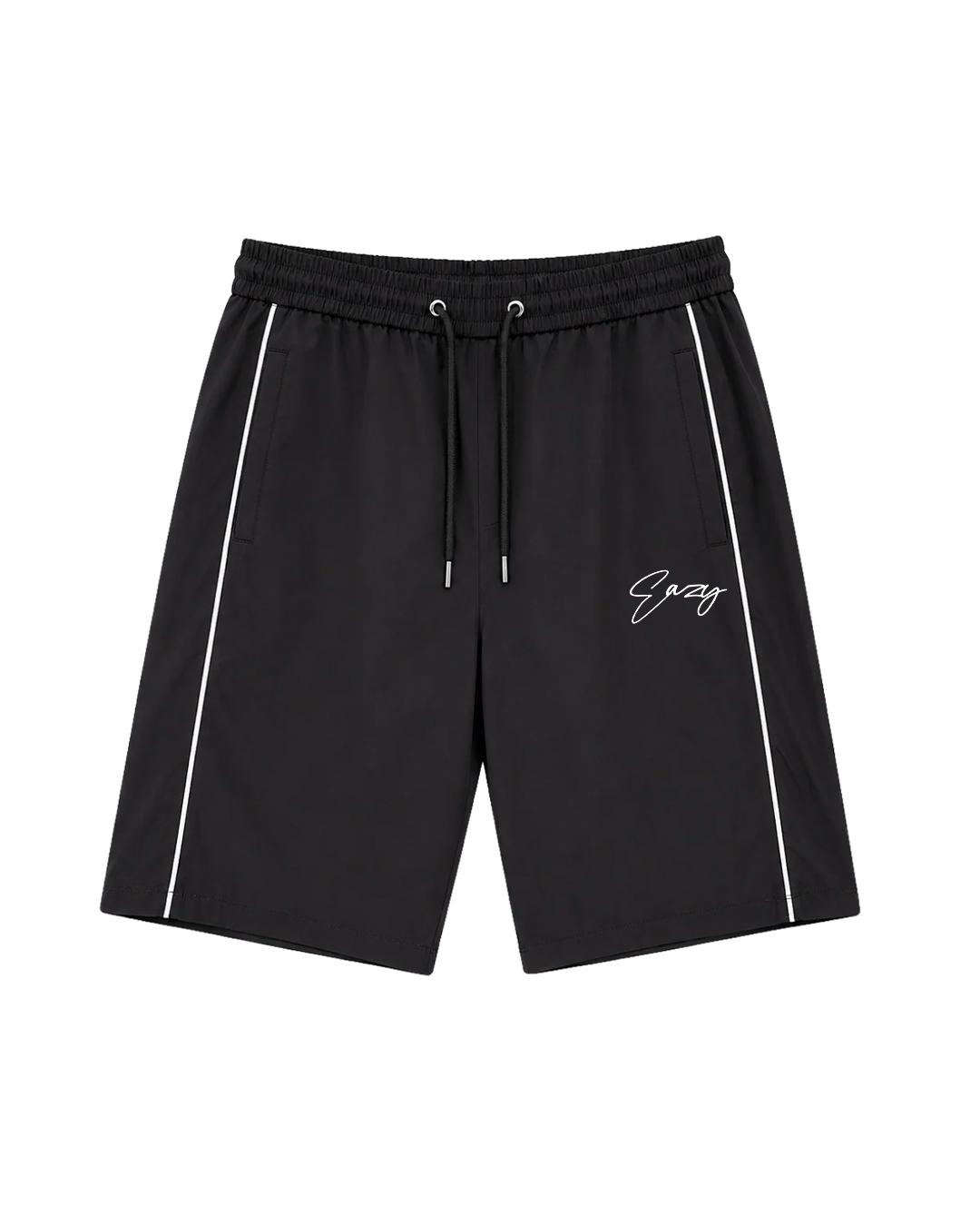 BLACK NYLON SHORTS