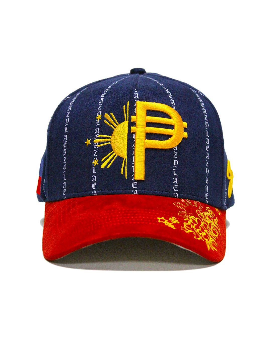 NAVY/RED PESO PINSTRIPE HAT