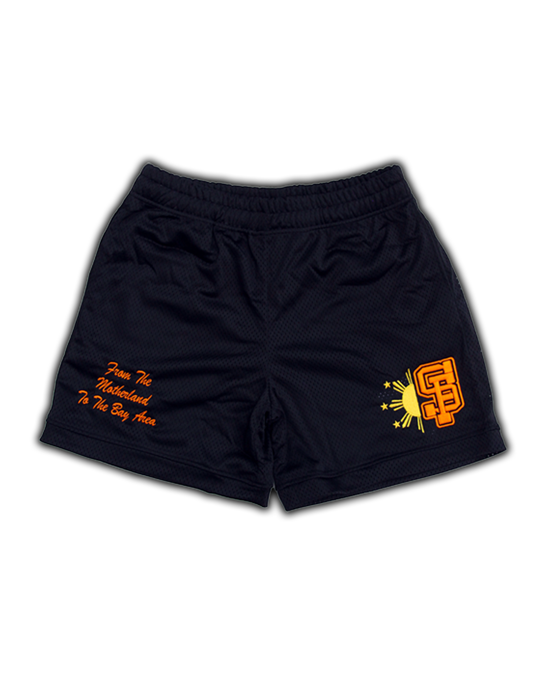 (BLACK) SF FILIPINO MESH SHORTS